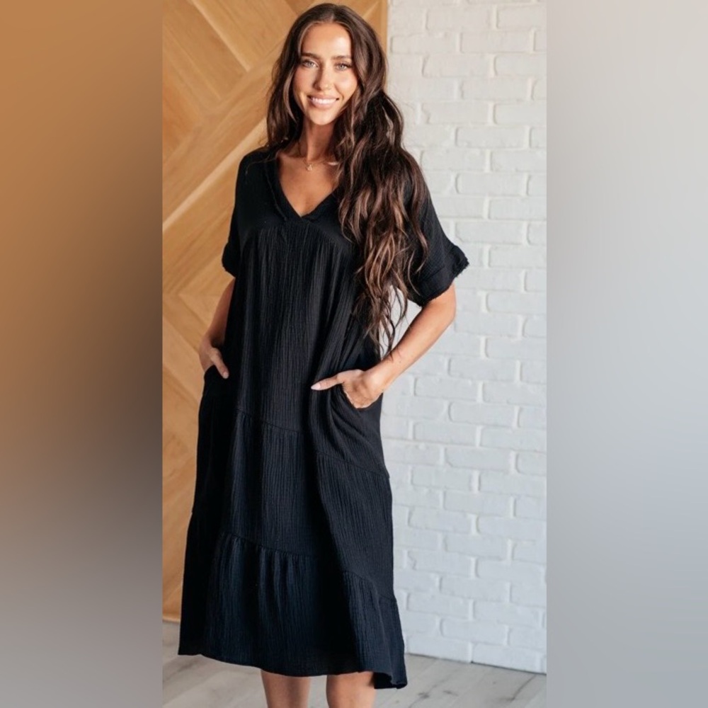 Impressions Black Maxi Dress